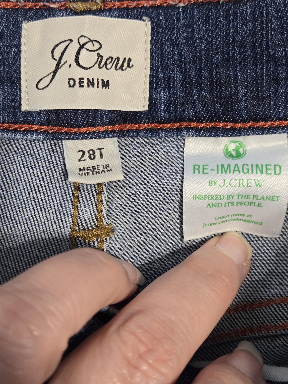 J.Crew Vintage Straight Jeans Womens 28 Button Fly High Rise Raw Hem Denim - Picture 3 of 9